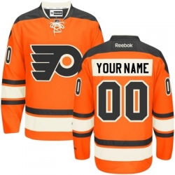 Men Women Youth Toddler Youth Orange Jersey - Customized Reebok Philadelphia Flyers New Third