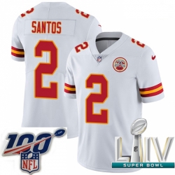 2020 Super Bowl LIV Men Nike Kansas City Chiefs #2 Cairo Santos White Vapor Untouchable Limited Player NFL Jersey