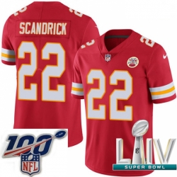 2020 Super Bowl LIV Men Nike Kansas City Chiefs #22 Orlando Scandrick Red Team Color Vapor Untouchable Limited Player NFL Jersey