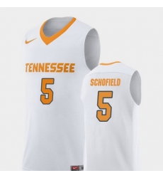 Men Tennessee Volunteers Admiral Schofield White Replica College Basketball Jersey