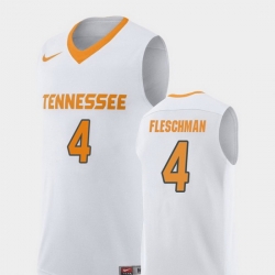 Men Tennessee Volunteers Jacob Fleschman White Replica College Basketball Jersey