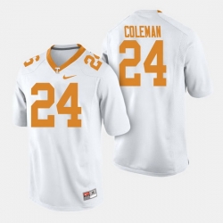 Men Tennessee Volunteers Trey Coleman College Football White Jersey