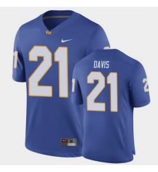 Men Pitt Panthers A.J. Davis Game Royal Football Jersey