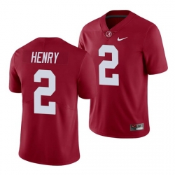 Alabama Crimson Tide Derrick Henry 2 Crimson Limited Jersey Men's