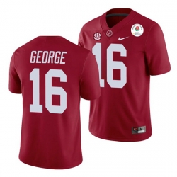 Alabama Crimson Tide Jayden George Crimson 2021 Rose Bowl College Football Jersey