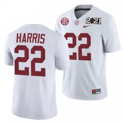 Alabama Crimson Tide Najee Harris White 2021 Rose Bowl Champions College Football Playoff College Football Playoff Jersey