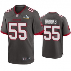 Men Derrick Brooks Buccaneers Pewter Super Bowl Lv Game Jersey