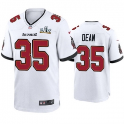 Men Jamel Dean Buccaneers White Super Bowl Lv Game Jersey