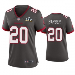 Women Ronde Barber Buccaneers Pewter Super Bowl Lv Game Jersey