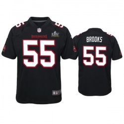 Youth Derrick Brooks Buccaneers Black Super Bowl Lv Game Fashion Jersey