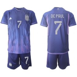 Men FIFA 2022 Argentina Soccer Jersey 016