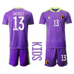 Kids Belgium Short Soccer Jerseys 027