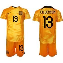 Men FIFA 2022 Netherlands Soccer Jersey 019