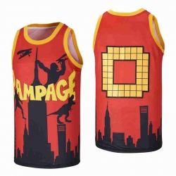 0# RAMPAGE BASKETBALL JERSEY blue RED2