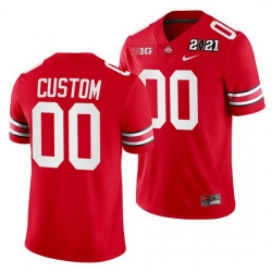 Ohio State Buckeyes Custom Scarlet 2021 Sugar Bowl Champions College Football Playoff College Football Playoff Jersey