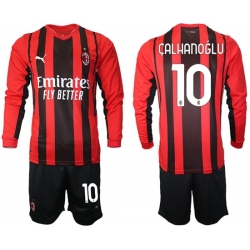 Men AC Milan Long Sleeve Soccer Jerseys 509