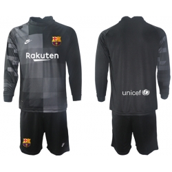 Men Barcelona Long Sleeve Soccer Jerseys 529