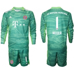 Men Bayern Long Sleeve Soccer Jerseys 554