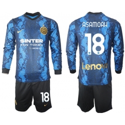 Men Inter Milan Long Sleeve Soccer Jerseys 508