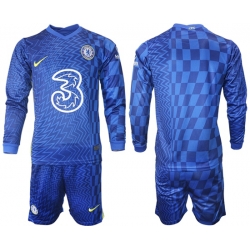 Men Chelsea Long Sleeve Soccer Jerseys 528