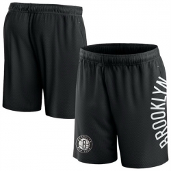 Men Brooklyn Nets Black Post Up Mesh Shorts 