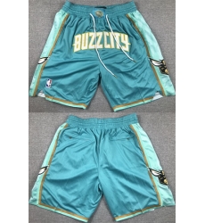 Men Charlotte Hornets Teal Shorts