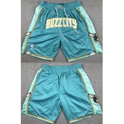 Men Charlotte Hornets Teal Shorts