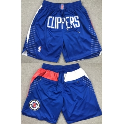 Men Los Angeles Clippers Blue Shorts