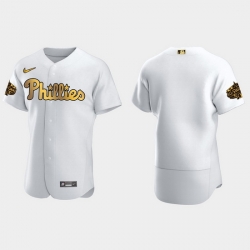 Men Philadelphia Phillies 2022 Mlb All Star Game White Gold Men Jersey