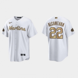 Men Sandy Alcantara Miami Marlins 2022 Mlb All Star Game White  Jersey