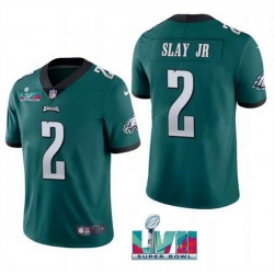 Men Women Youth Toddler Philadelphia Eagles 2 Darius Slay JR Green Super Bowl LVII Patch Vapor Untouchable Limited Stitched Jersey