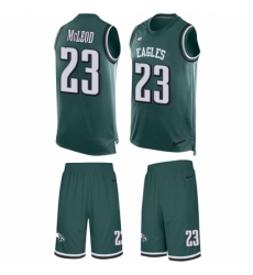 Men's Nike Philadelphia Eagles #23 Rodney McLeod Limited Midnight Green Tank Top Suit NFL Jersey