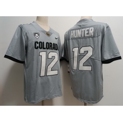 Ｍen Colorado Buffaloes Travis Hunter #12 Original Retro F U S E Gray NCAA Vapor Jersey