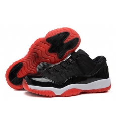 Air Jordan 11 Shoes 2015 Womens Low Black Red White