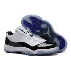 Womens Air Jordan 11 GS White Black Dark Concord