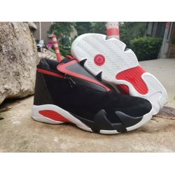 Air Jordan 14 Retro Zipper Black White Red Men Shoes