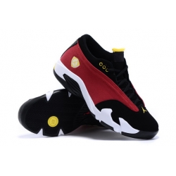 Women Air Jordan 14 Shoes Red Black