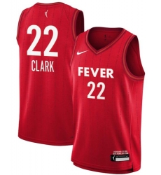 Youth Indiana Fever Caitlin Clark #22 Red Stitched Basketball WNBA Jersey