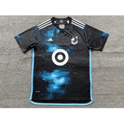 Minnesota United Black Home Soccer Jersey Customized