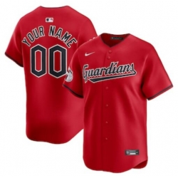 Men Women youth  Cleveland Guardians Nike Red Custom Stitched MLB Jersey