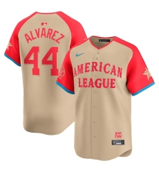 Men American League 44 Yordan Alvarez Cream 2024 All Star Limited Stitched Baseball Jersey