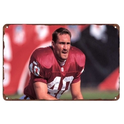 Arizona Cardinals Aluminum Sign 12x8 Inch Pat Tillman 003