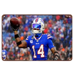 Houston Texans Aluminum Sign 12x8 Inch Stefon Diggs  003