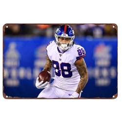 Jacksonville Jaguars Aluminum Sign 12x8 Inch Evan Engram 002