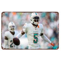 Miami Dolphins Aluminum Sign 12x8 Inch Jalen Ramsey 002