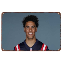 New England Patriots Aluminum Sign 12x8 Inch Christian Gonzalez 002