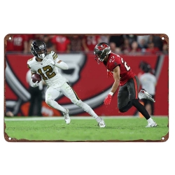 New Orleans Saints Aluminum Sign 12x8 Inch Chris Olave 006