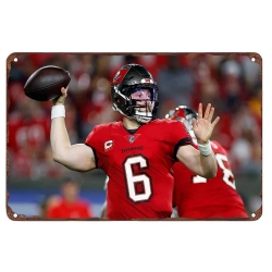 Tampa Bay Buccaneers Aluminum Sign 12x8 Inch Baker Mayfield 001