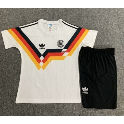 Youth Retro Soccer Jerseys Germany 1990 Home