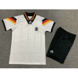 Youth Retro Soccer Jerseys Germany 1992 Home